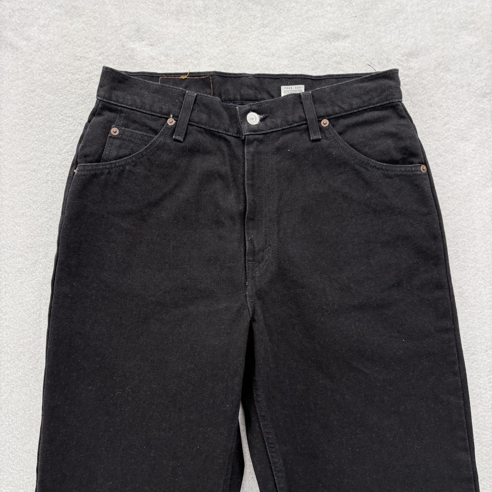 Vintage Levis 912 Jeans Womens 12 Black Slim Fit Tapered Leg Orange Tab Made USA - Picture 3 of 15
